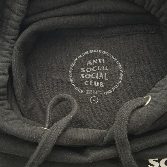 Anti Social Social Club hoodie - L - Picture 4 of 4